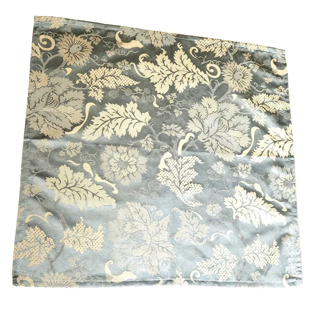 Victorian Luxury VTG Large WEDGWOOD Dinner Napkins Set Of 5 Blue Beige Floral 03